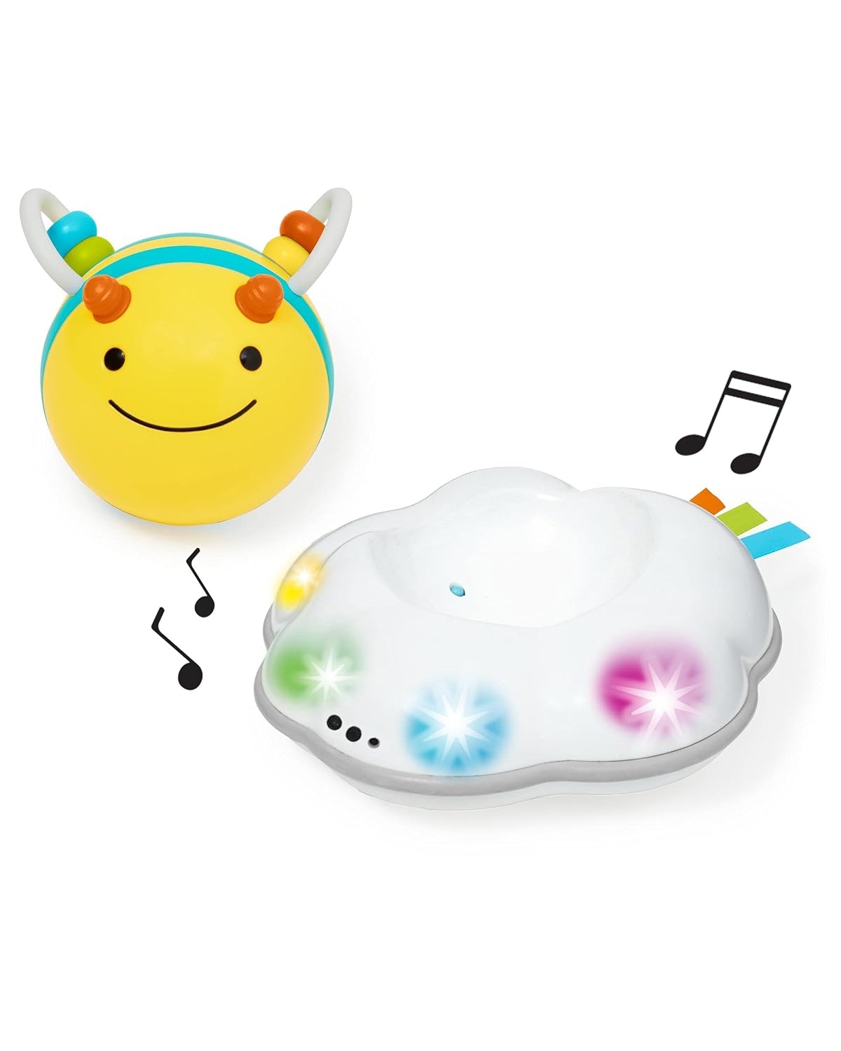 image:imageSkip Hop Baby FollowMe Bee Tummy Time Crawl Toy 3Stage Infant Sensory Development with Lights Sounds and Music Explore amp More Age 5m