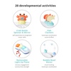 image:imageSkip Hop Baby Activity Play Bouncer for Baby Ages 4m Silver Lining Cloud FoldableSeascape Activity Center