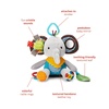 image:imageSkip Hop Bandana Buddies Baby Activity and Teething Toy with MultiSensory Rattle and Textures FoxElephant