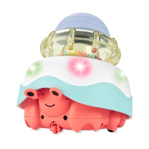 image:imageSkip Hop Baby Crab Crawl Toy Stack amp Crawl 4in1 Sensory Development Infant Tummy Time Toy with Lights Sounds and Music Age 5m