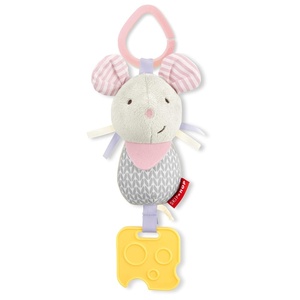 image:imageSkip Hop Bandana Buddies Baby Activity Chime amp Teether Stroller Toy MouseMouse