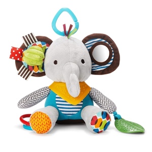 image:imageSkip Hop Bandana Buddies Baby Activity and Teething Toy with MultiSensory Rattle and Textures FoxElephant