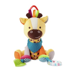 image:imageSkip Hop Bandana Buddies Baby Activity and Teething Toy with MultiSensory Rattle and Textures Giraffe