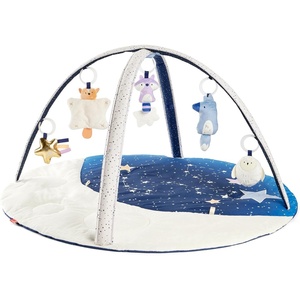image:imageSkip Hop Tummy Time Mat 3in1 Activity Baby Play Gym Age 02y Farmstand Grow amp Play GreenCelestial Dreams Play Gym
