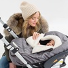image:imageSkip Hop All Seasons Baby Car Seat Cover 4 in 1 Universal Fit with UPF40 Sunshade and Water Resistant Fabric OatHeather Grey