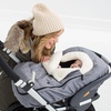 image:imageSkip Hop All Seasons Baby Car Seat Cover 4 in 1 Universal Fit with UPF40 Sunshade and Water Resistant Fabric OatHeather Grey