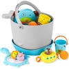 image:imageSkip Hop Baby Bath Toy Filled Bucket Bath Toy amp Bucket Gift Set GreyBath Bucket  Toys Gift Set