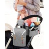 image:imageSkip Hop Baby Bottle Bag Grab amp Go Grey Melange 675x35x9 Inch Pack of 1Grey melange