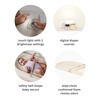 image:imageSkip Hop Baby Changing Pad Nursery Style WipeClean Contoured with Cushioned Foam NonSkid Base Builtin Safety Belt amp TuckAway Toy Bar Grey16 Lightup Oat