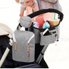 image:imageSkip Hop Baby Silicone Pacifier Holder Case with EasyAccess Opening and Strap Fits 2 Pacifiers OatGrey Melange