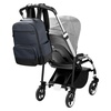 image:imageSkip Hop Diaper Bag Backpack Flex MultiFunction Baby Travel Bag with Changing Pad amp Stroller Attachment Blue