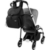 image:imageSkip Hop Diaper Bag Backpack Forma MultiFunction Baby Travel Bag with Changing Pad amp Stroller Attachment GreyBlack