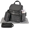 image:imageSkip Hop Diaper Bag Backpack Forma MultiFunction Baby Travel Bag with Changing Pad amp Stroller Attachment Jet BlackForma Next Black