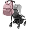 image:imageSkip Hop Diaper Bag Backpack Forma MultiFunction Baby Travel Bag with Changing Pad amp Stroller Attachment Jet BlackMauve Mist