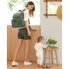 image:imageSkip Hop Diaper Bag Backpack Forma MultiFunction Baby Travel Bag with Changing Pad amp Stroller Attachment Jet BlackSage