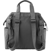 image:imageSkip Hop Diaper Bag Backpack Mainframe Large Capacity Wide Open Structure with Changing Pad amp Stroller Attachement Black with Gold TrimCharcoal