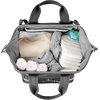 image:imageSkip Hop Diaper Bag Backpack Mainframe Large Capacity Wide Open Structure with Changing Pad amp Stroller Attachement Black with Gold TrimCharcoal