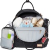 image:imageSkip Hop Diaper Bag Backpack Suite 6in1 Diaper Backpack Set MultiFunction Baby Travel Bag with Changing Pad Stroller Straps Bottle Bag and Pacifier Pocket BlackBlack