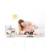 image:imageSkip Hop Diaper Caddy Organizer with Touch Sensor Night Light Nursery Style OatLightUp Diaper Caddy Oat