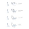 image:imageSkip Hop Infant Bath Tub 3Stage Grow With Baby Smart Sling MOBY Bathtub White Age 0Wave Tub
