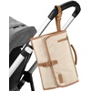 image:imageSkip Hop Pronto Signature Portable Changing Mat Cushioned Diaper Changing Pad with BuiltIn PillowBeige Swirl Dot