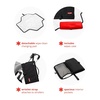 image:imageSkip Hop Pronto Signature Portable Changing Mat Cushioned Diaper Changing Pad with BuiltIn PillowBlack  White Stripe
