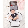 image:imageSkip Hop Pronto Signature Portable Changing Mat Cushioned Diaper Changing Pad with BuiltIn PillowBlack  White Stripe