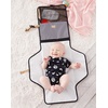 image:imageSkip Hop Pronto Signature Portable Changing Mat Cushioned Diaper Changing Pad with BuiltIn PillowBlack  White Stripe