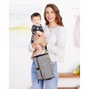 image:imageSkip Hop Pronto Signature Portable Changing Mat Cushioned Diaper Changing Pad with BuiltIn PillowBlack  White Stripe