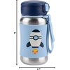 image:imageSkip Hop Toddler Sippy Cup with Straw Sparks Stainless Steel Straw Bottle RobotRocket