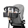 image:imageSkip Hop Ultimate Stroller Organizer Universal Fit with Adjustable Straps Magnetic Flaps and Convertible Design That fits 40 oz Tumblers Black