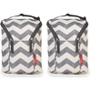 image:imageSkip Hop Baby Bottle Bag Grab amp Go Grey Melange 675x35x9 Inch Pack of 1Chevron