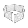 image:imageSkip Hop Expandable Baby Gate Playview Enclosure Silver Lining Cloud