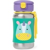 image:imageSkip Hop Toddler Sippy Cup with Straw Zoo Stainless Steel Straw Bottle UnicornUnicorn