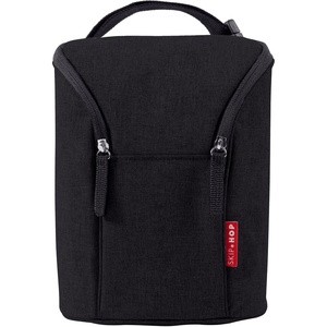 image:imageSkip Hop Baby Bottle Bag Grab amp Go Grey Melange 675x35x9 Inch Pack of 1Black