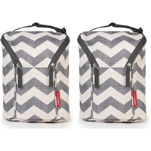 image:imageSkip Hop Baby Bottle Bag Grab amp Go Grey Melange 675x35x9 Inch Pack of 1Chevron