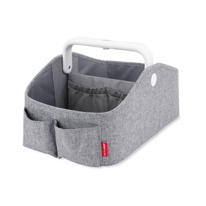 image:imageSkip Hop Diaper Caddy Organizer with Touch Sensor Night Light Nursery Style OatLightUp Diaper Caddy Grey