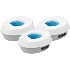 image:imageSkip Hop Go Time MultiStage 3 in 1 Potty Seat WhiteGrey117W x 59D x 137H Pack of 3