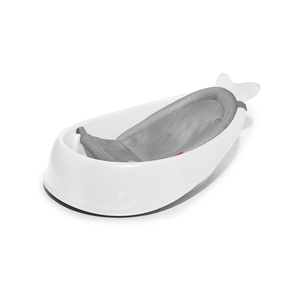 image:imageSkip Hop Infant Bath Tub 3Stage Grow With Baby Smart Sling MOBY Bathtub White Age 0Moby White Tub