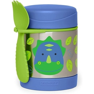 image:imageSkip Hop Insulated Food Jar Stainless Steel Baby Food Container ButterflyDino