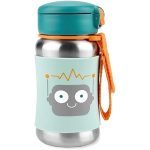 image:imageSkip Hop Toddler Sippy Cup with Straw Sparks Stainless Steel Straw Bottle RobotRobot