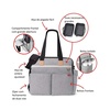 image:imageSkip Hop Diaper Bag Iconic Duo Weekender Extra Large Capacity with Changing Pad amp Stroller Attachment Grey MelangeDiaper Bag