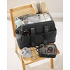 image:imageSkip Hop Diaper Bag Iconic Duo Weekender Extra Large Capacity with Changing Pad amp Stroller Attachment Grey MelangeOvernight Bag