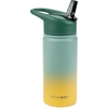 image:imageSkip Hop Insulated Stainless Steel Kids Water Bottle with Straw Holds 152 oz BPA Free Wander Ombr GreenOmbr Green