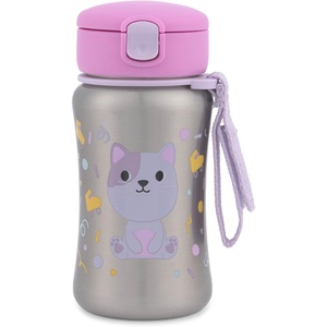 image:imageSkip Hop Toddler Sippy Cup with Zoo Stainless Steel Straw Bottle NarwhalBesties Squad Cat
