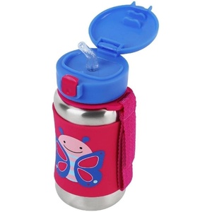 image:imageSkip Hop Toddler Sippy Cup with Zoo Stainless Steel Straw Bottle NarwhalButterfly