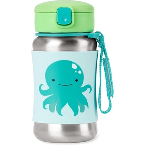image:imageSkip Hop Toddler Sippy Cup with Zoo Stainless Steel Straw Bottle NarwhalOctopus