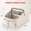 image:imageSkip Hop Diaper Caddy Organizer with Touch Sensor Night Light Nursery Style SageLightUp Diaper Caddy Oat